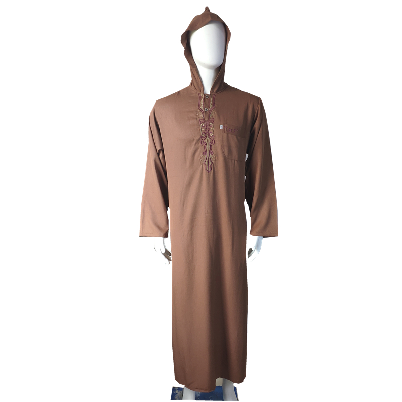 Ikaf Brand hooded thobe New design Islamic Clothing Thawb jubbah kurta
