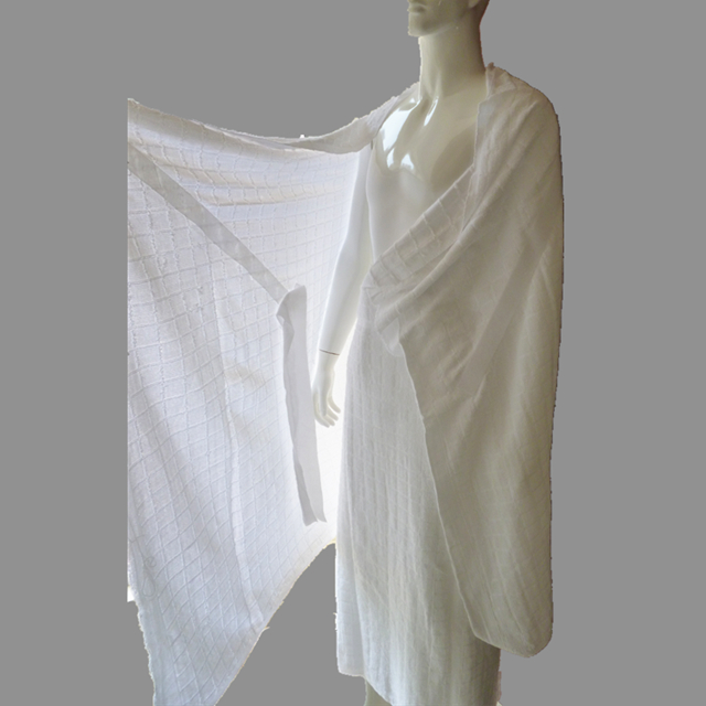 Hajj Ihram towels with self-fixing belt system