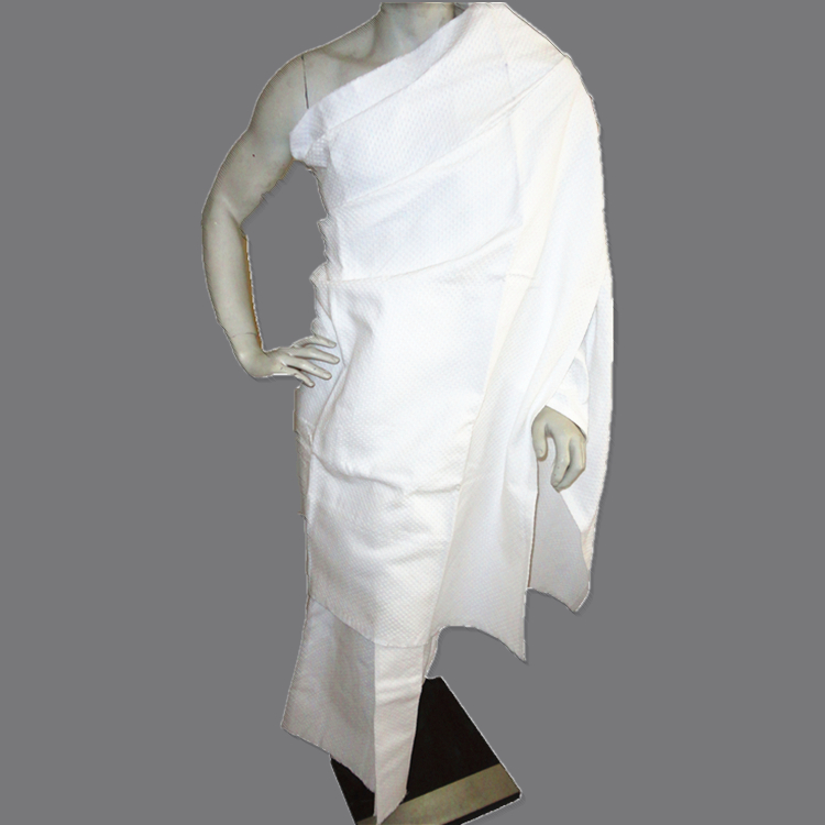 Cotton Ihram with self-fixing belt system