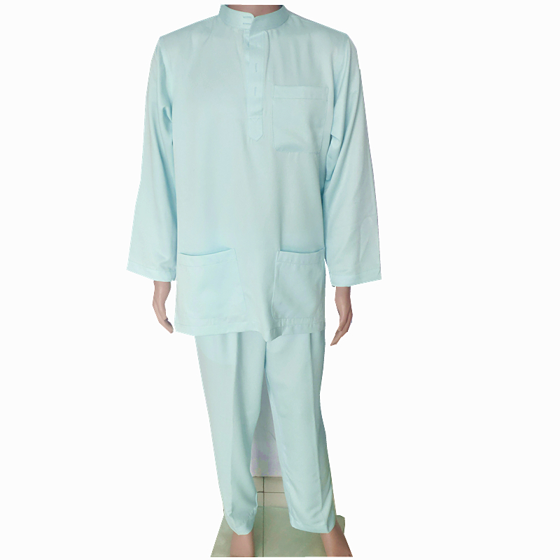 Malaysian kurta long sleeves islamic Clothing men Thawb jubbah