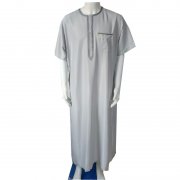 half sleeve morocco style thobe prayer Islamic men